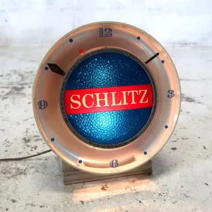 SCHLITZ ビンテージ モーション ライトクロック