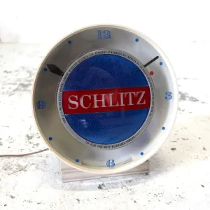 SCHLITZ ビンテージ モーション ライトクロック