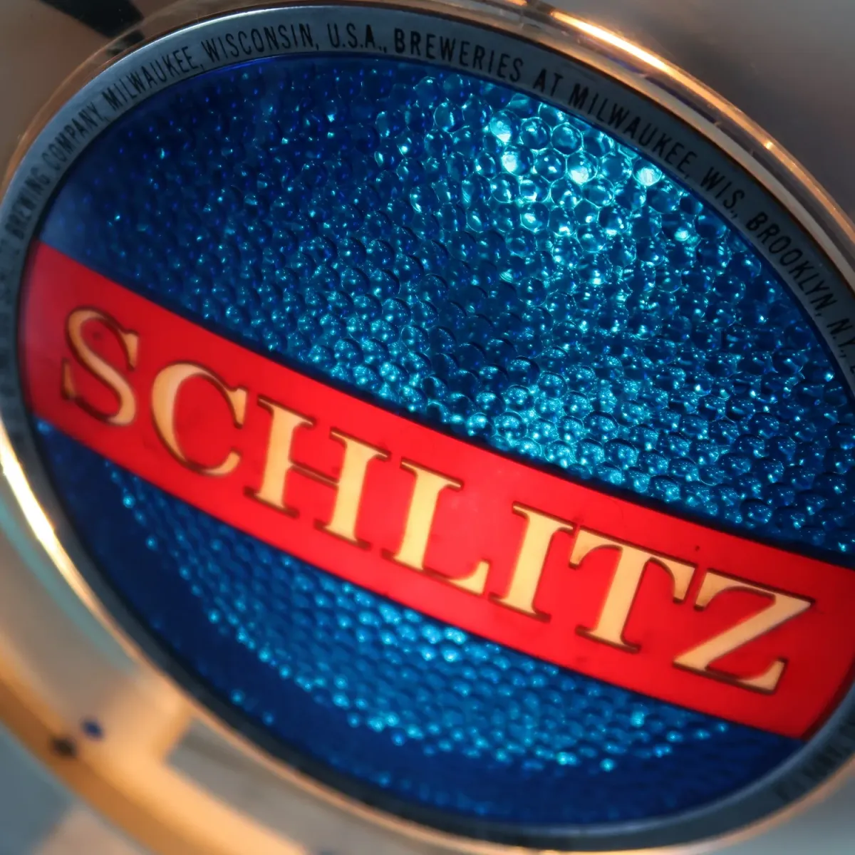 SCHLITZ ビンテージ モーション ライトクロック