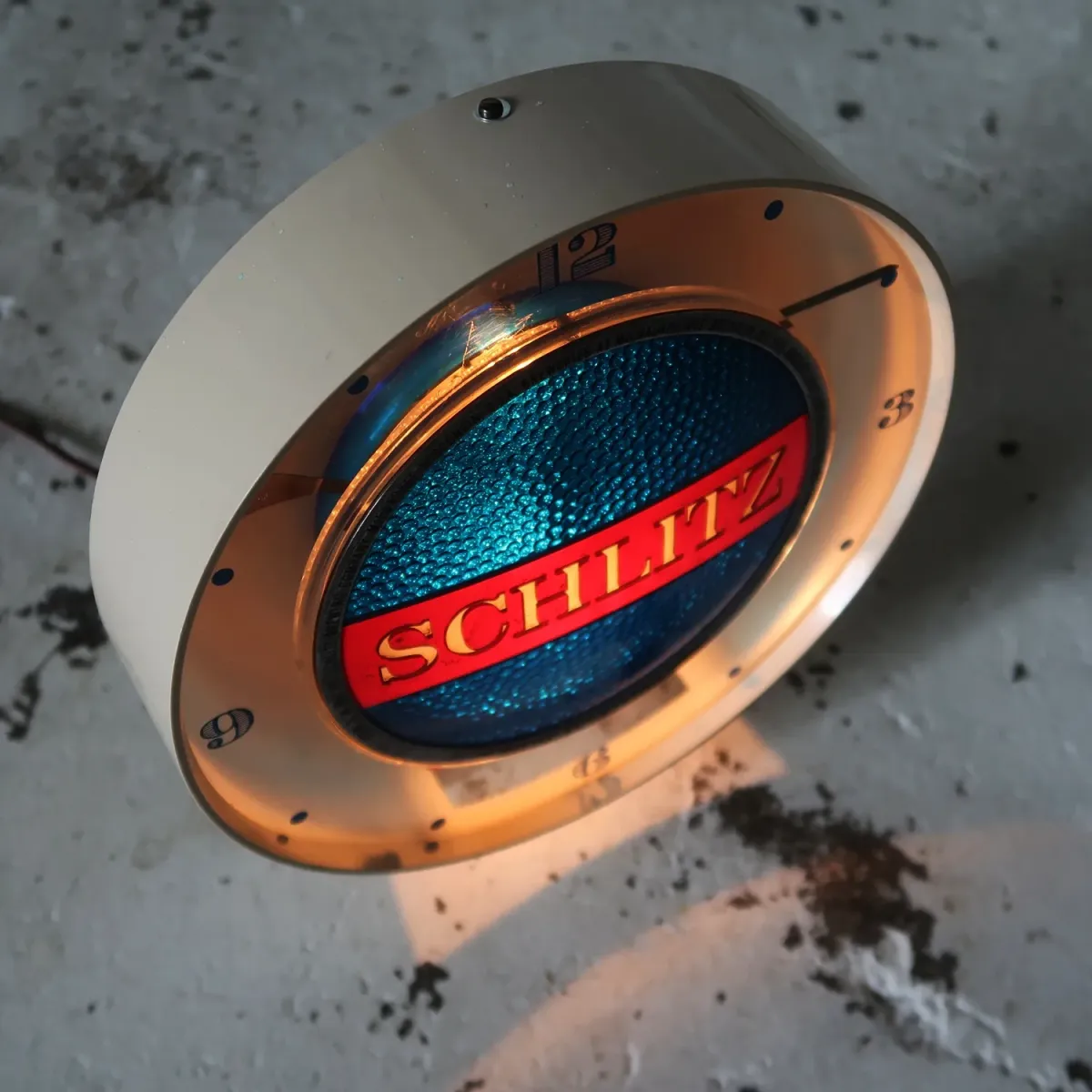 SCHLITZ ビンテージ モーション ライトクロック