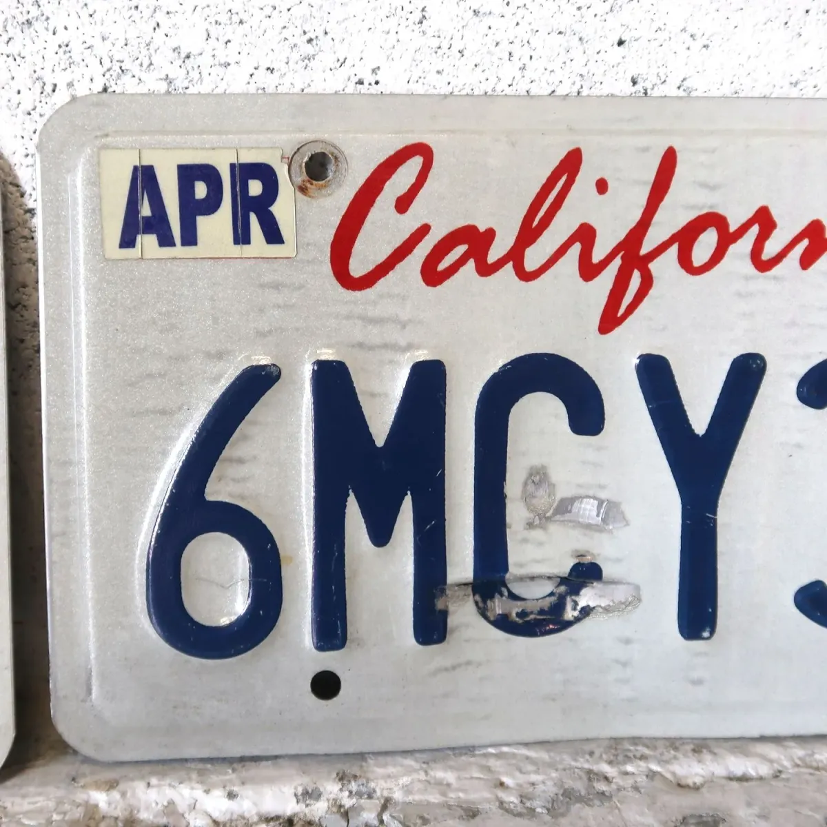 CALIFORNIA USED ナンバープレート ペア