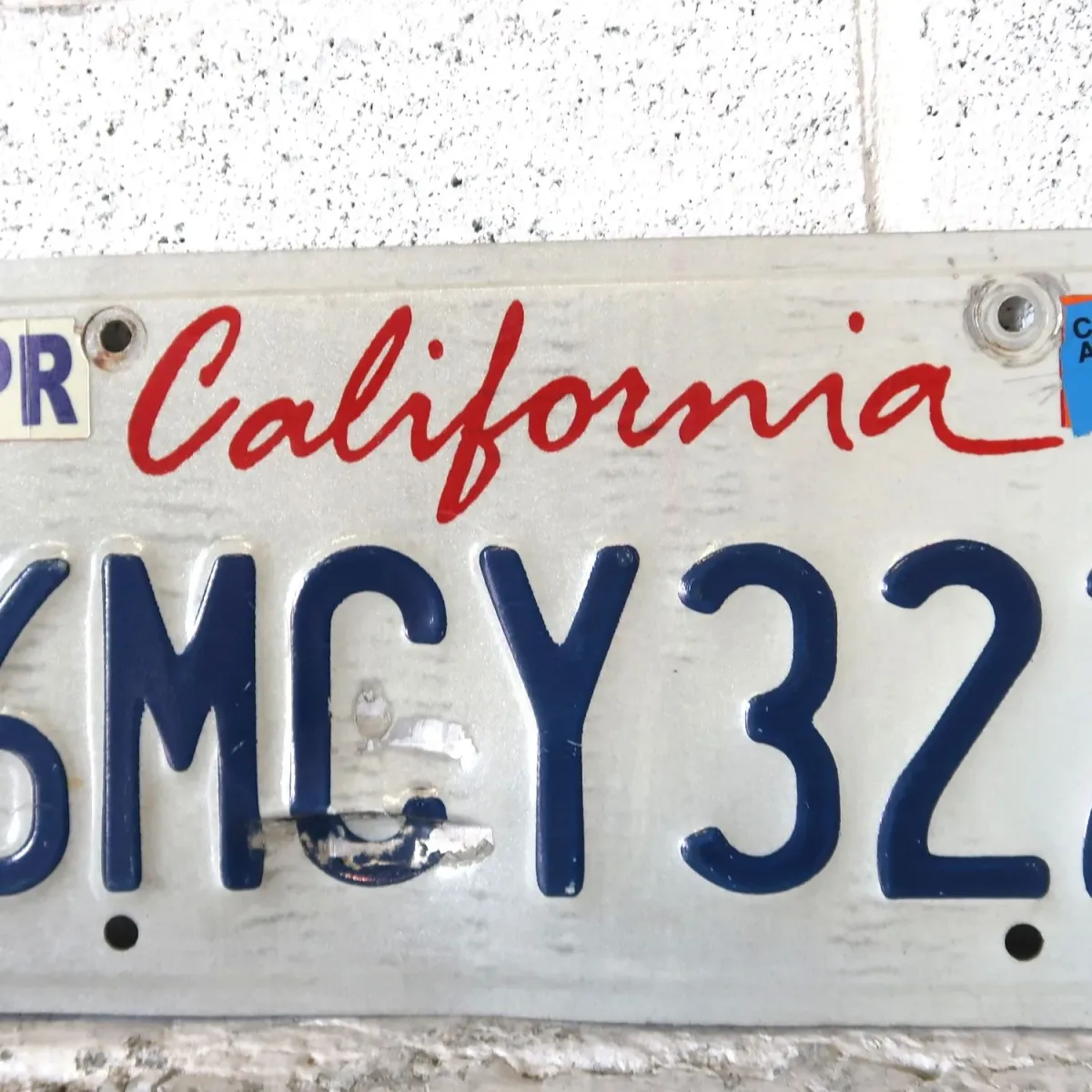 CALIFORNIA USED ナンバープレート ペア