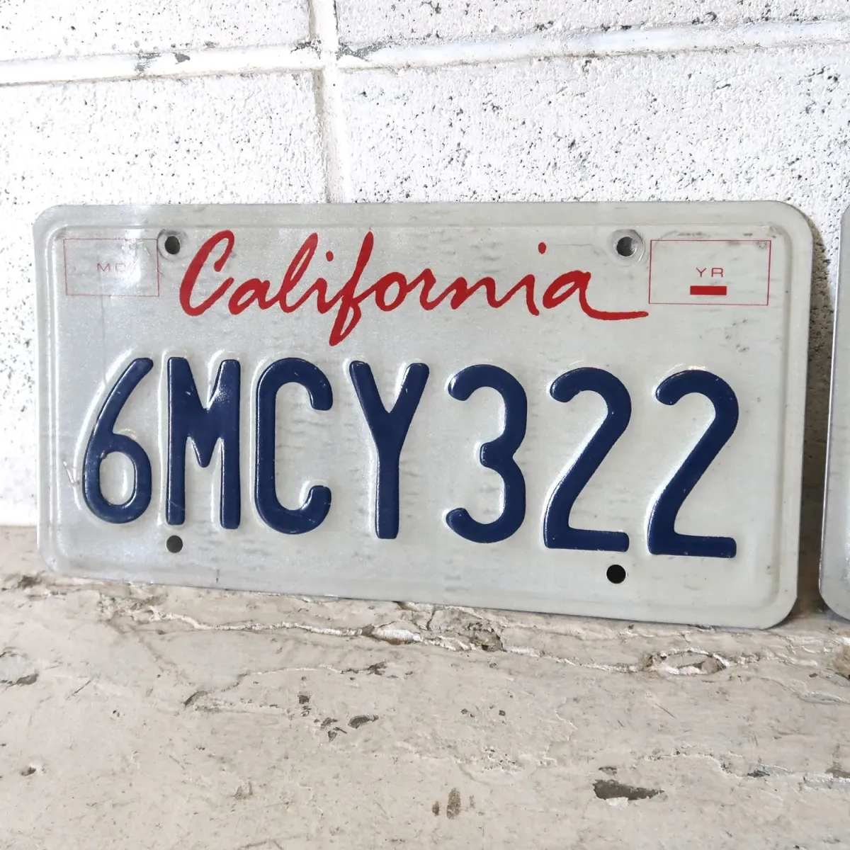 CALIFORNIA USED ナンバープレート ペア