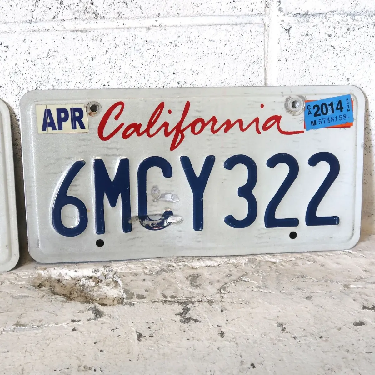 CALIFORNIA USED ナンバープレート ペア