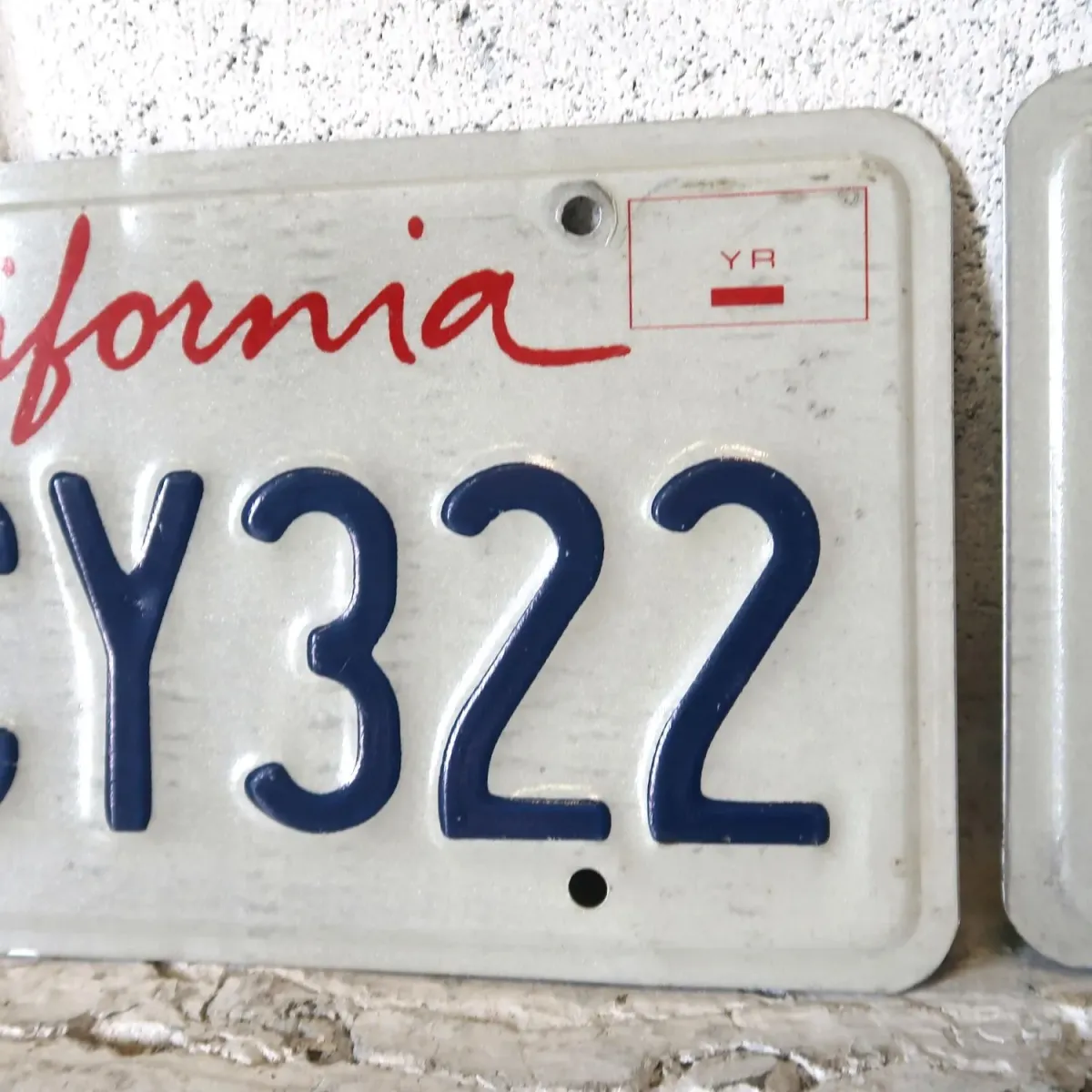 CALIFORNIA USED ナンバープレート ペア