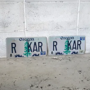 OREGON USED ナンバープレート ペア