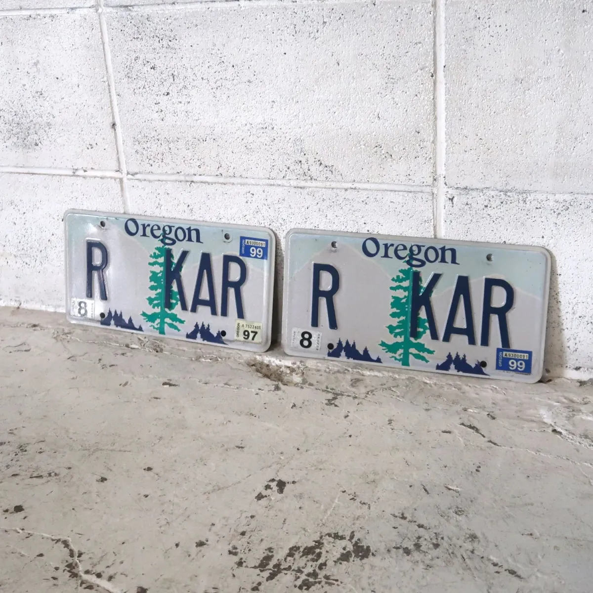 OREGON USED ナンバープレート ペア