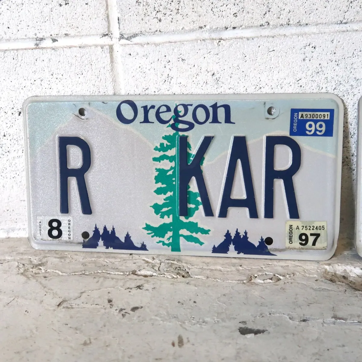 OREGON USED ナンバープレート ペア