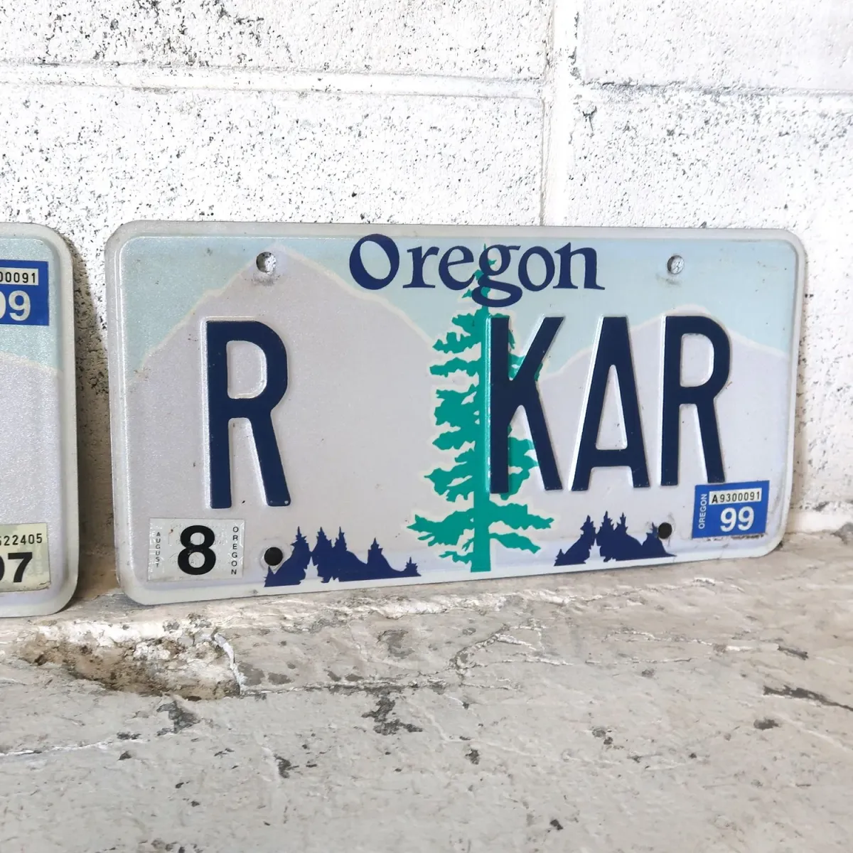 OREGON USED ナンバープレート ペア