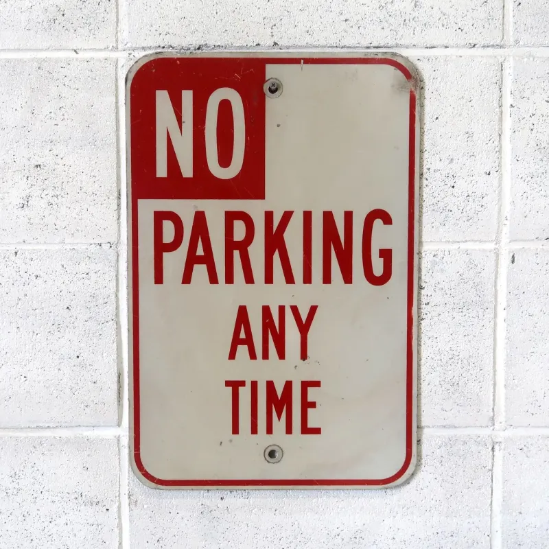 NO PARKING ビンテージ ロードサイン