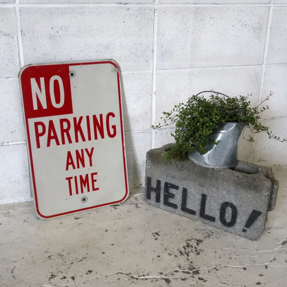 NO PARKING ビンテージ ロードサイン