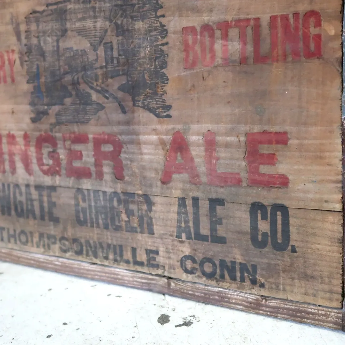 NEWGATE GINGER ALE ビンテージ ウッドボックス
