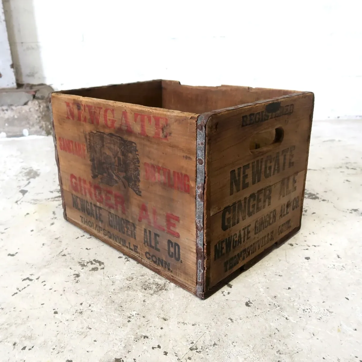NEWGATE GINGER ALE ビンテージ ウッドボックス