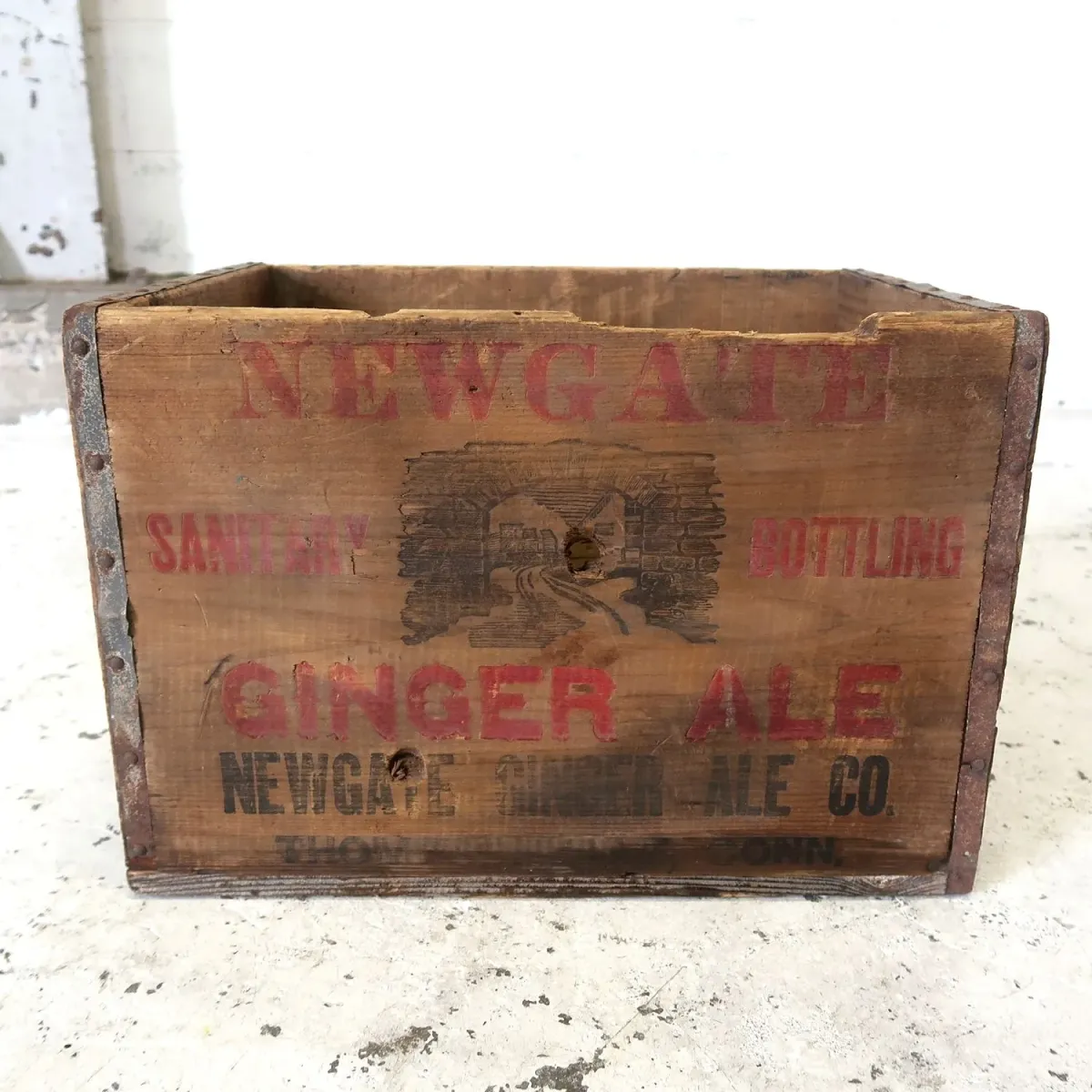 NEWGATE GINGER ALE ビンテージ ウッドボックス
