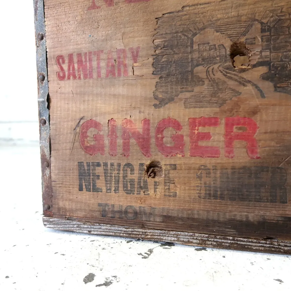 NEWGATE GINGER ALE ビンテージ ウッドボックス