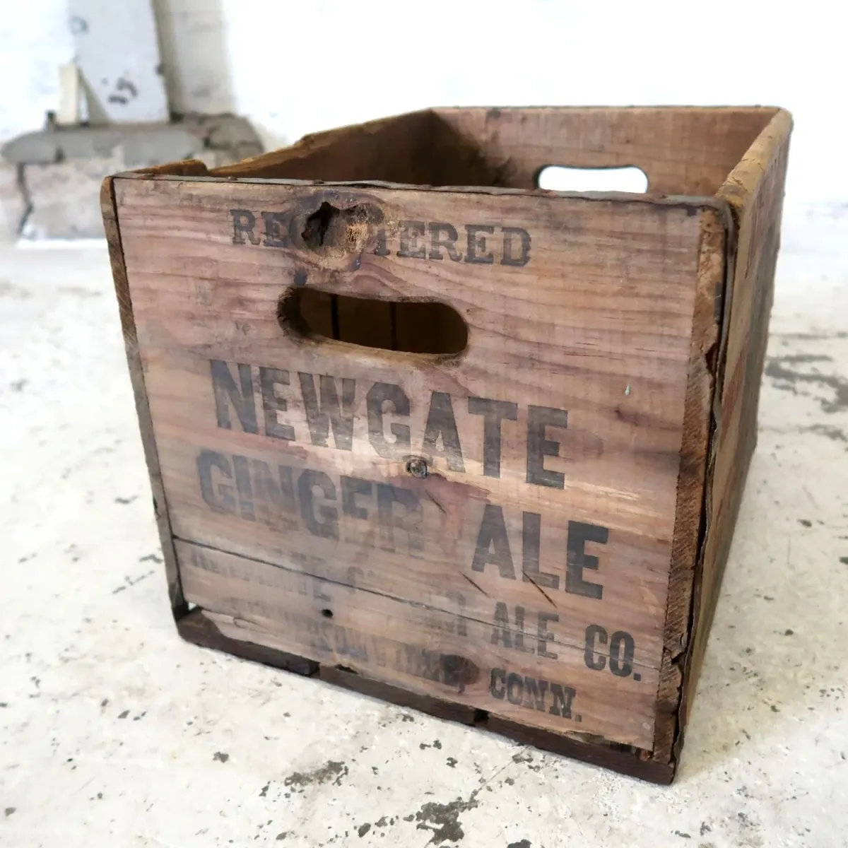 NEWGATE GINGER ALE ビンテージ ウッドボックス
