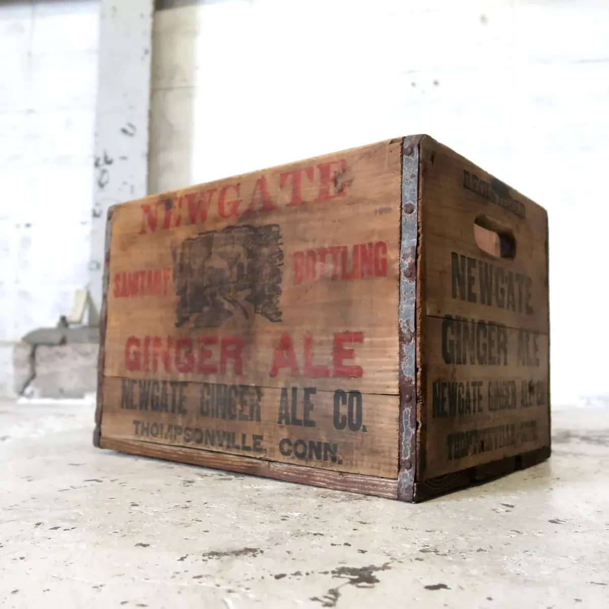 NEWGATE GINGER ALE ビンテージ ウッドボックス