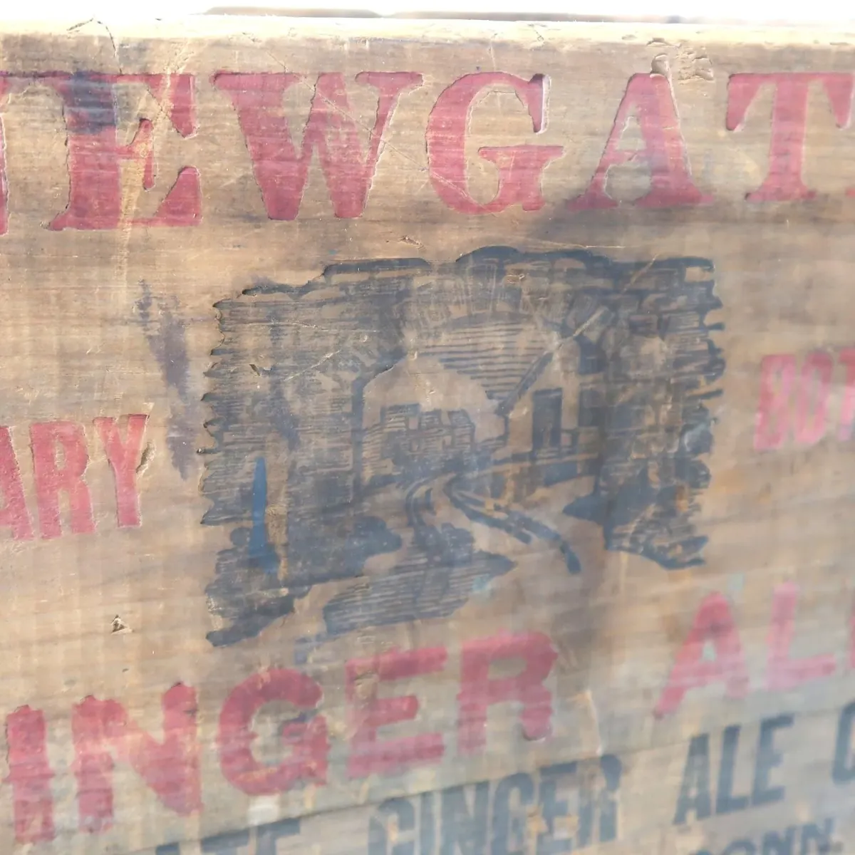 NEWGATE GINGER ALE ビンテージ ウッドボックス