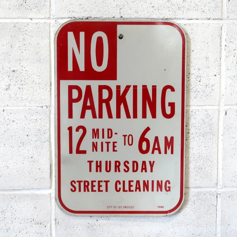 NO PARKING ビンテージ ロードサイン