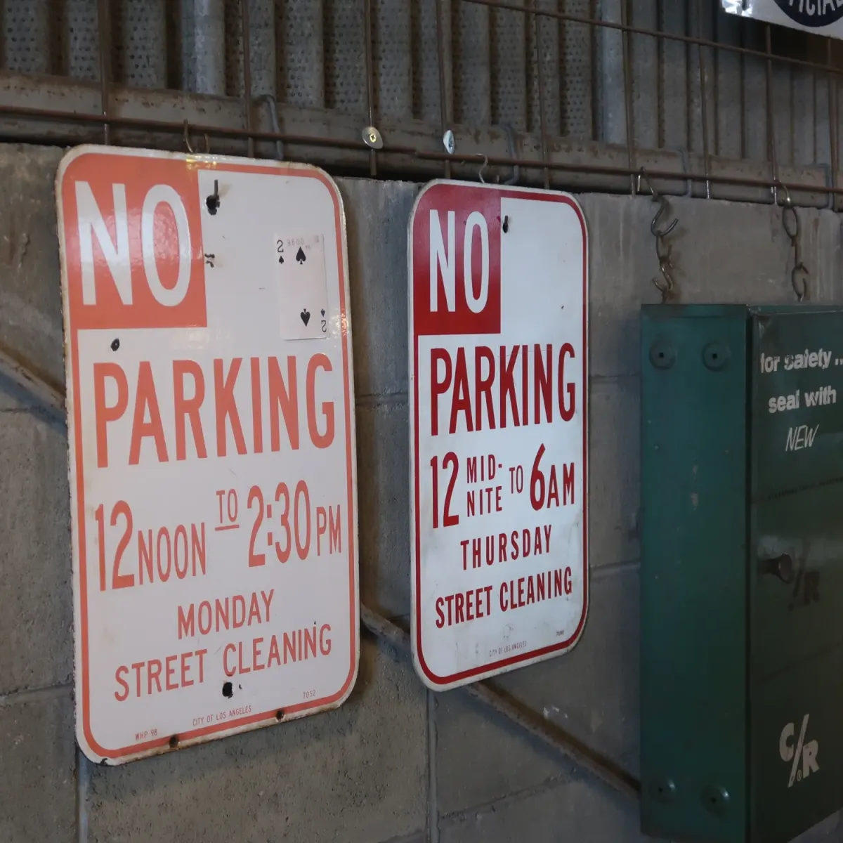 NO PARKING ビンテージ ロードサイン