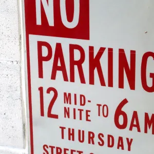 NO PARKING ビンテージ ロードサイン