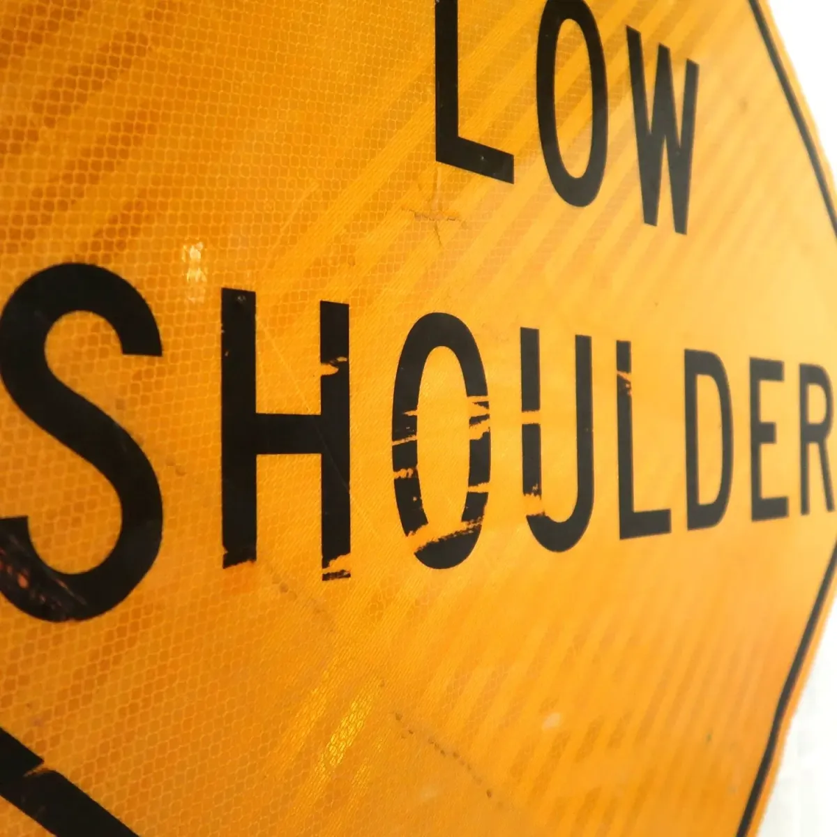 LOW SHOULDER ビンテージ ロードサイン