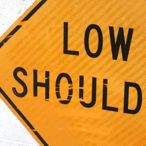 LOW SHOULDER ビンテージ ロードサイン