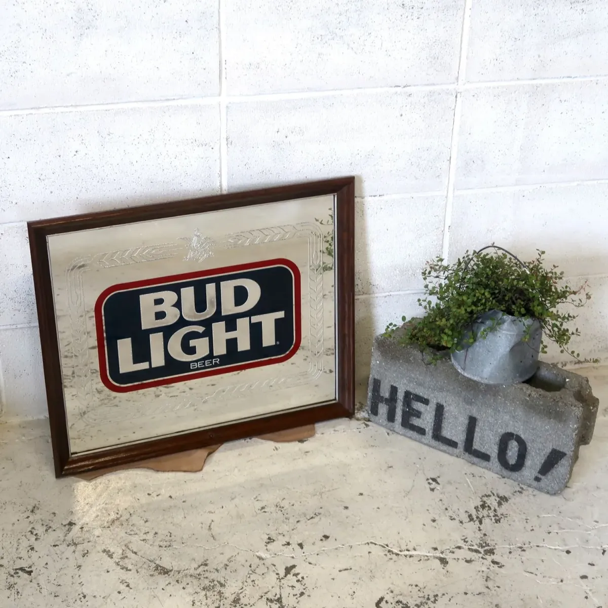 BUD LIGHT ビンテージ パブミラー