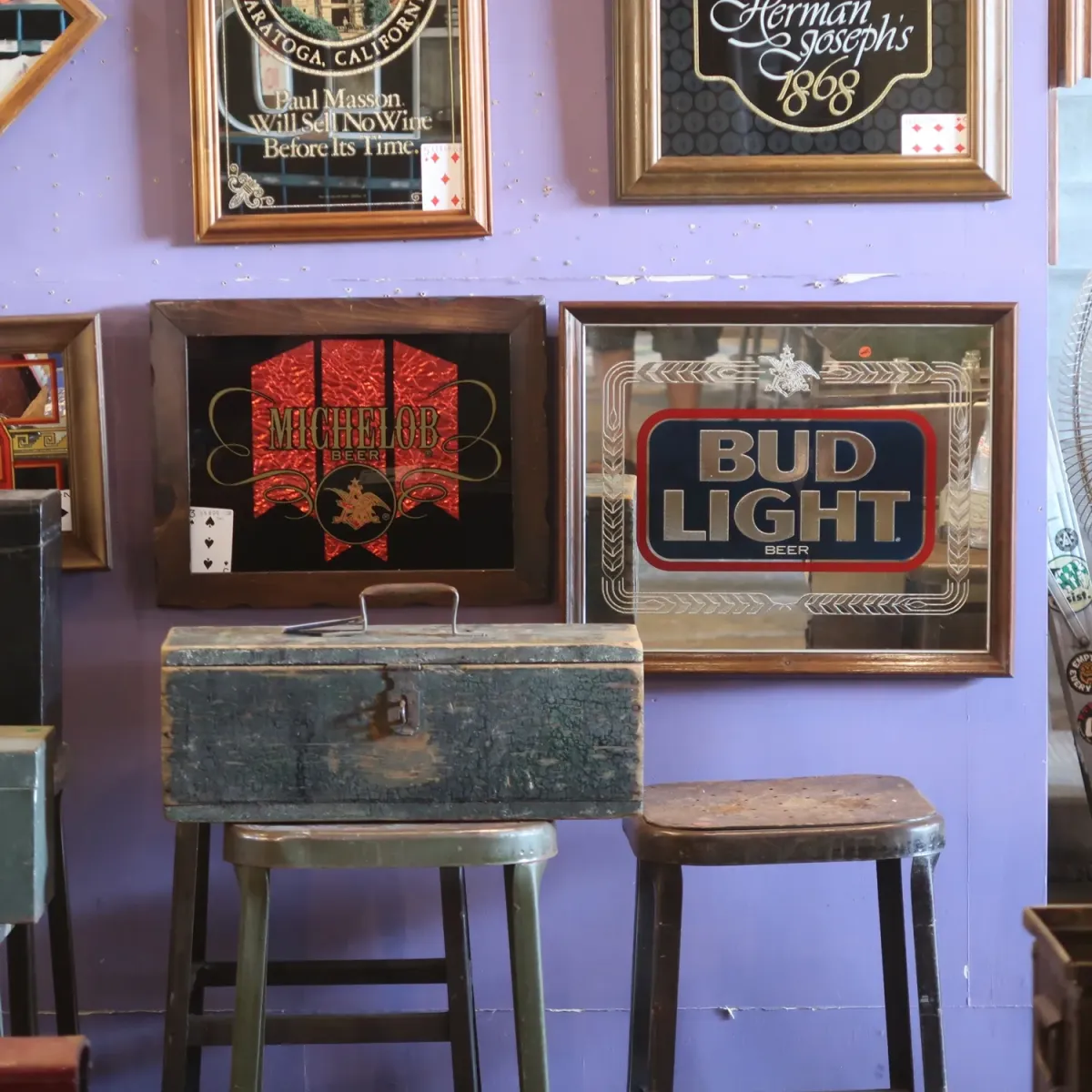BUD LIGHT ビンテージ パブミラー