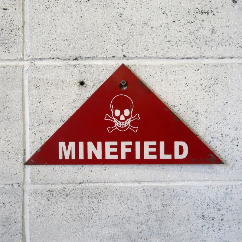 MINEFIELD メタルサイン