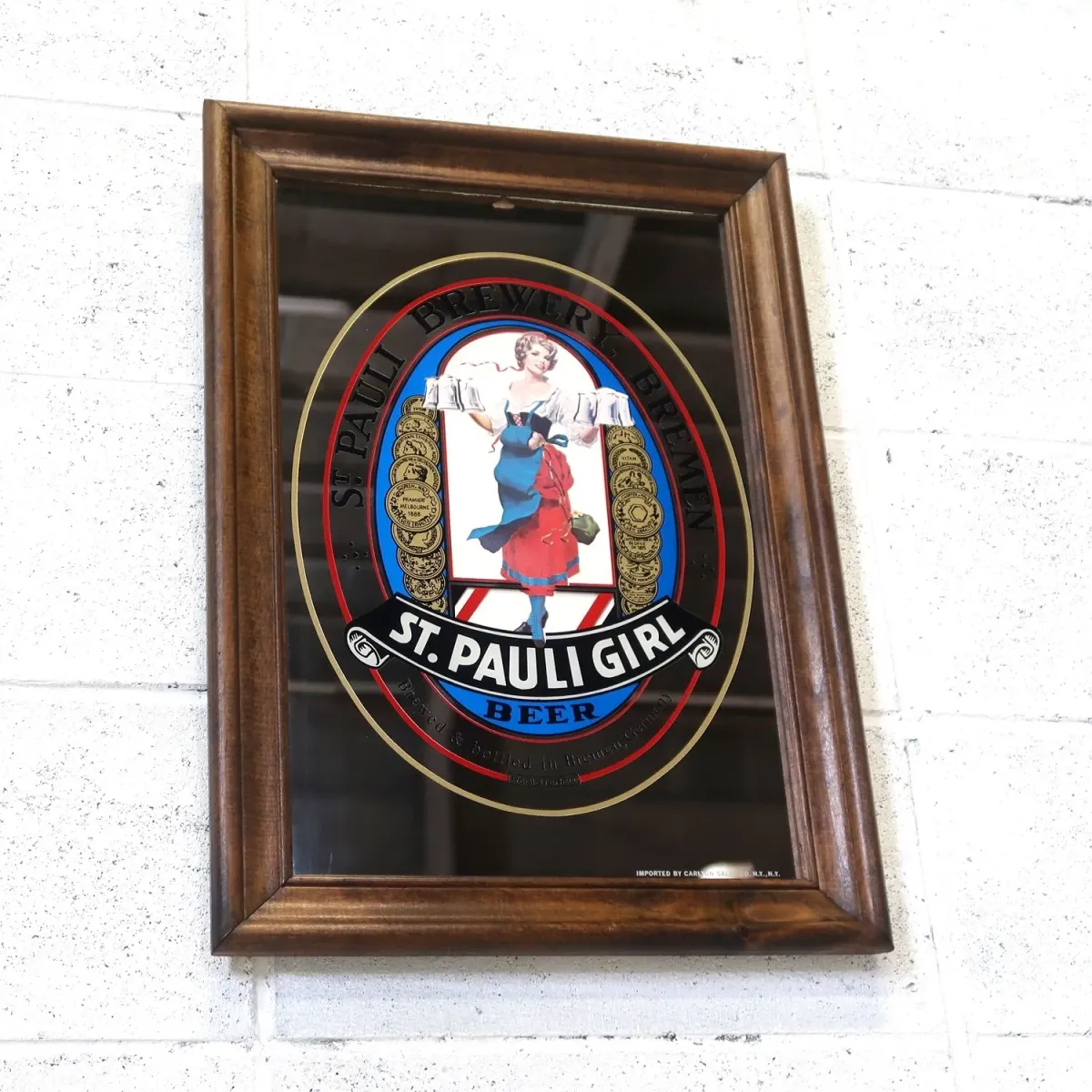 ST. PAULI GIRL ビンテージ パブミラー