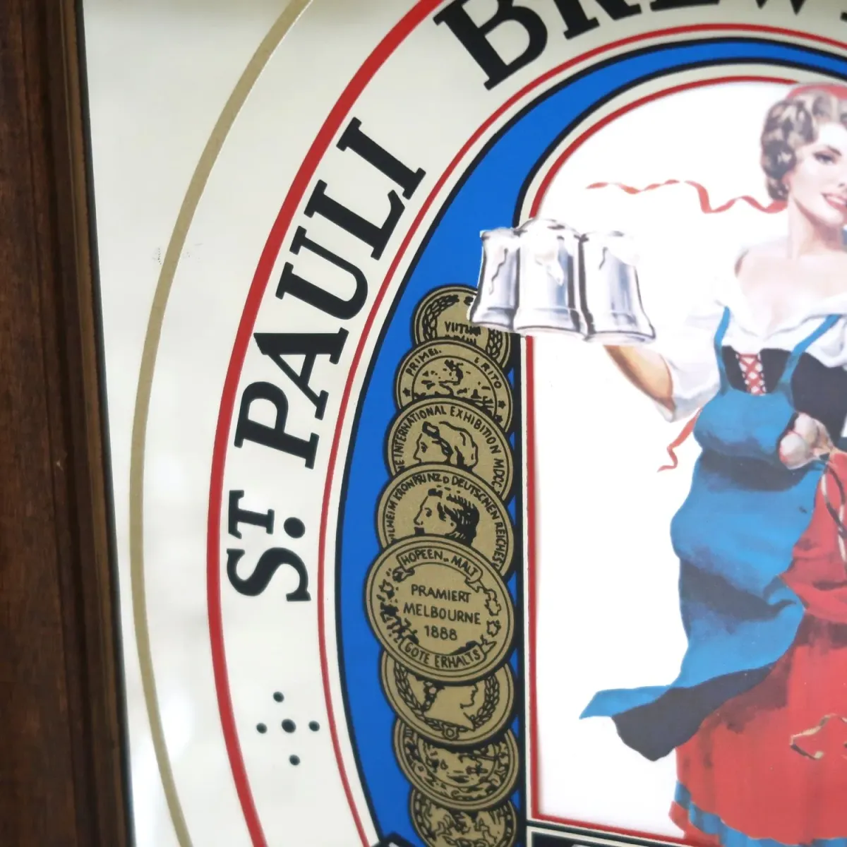ST. PAULI GIRL ビンテージ パブミラー