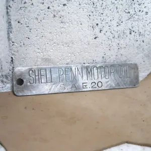 SHELL ビンテージ タグプレート