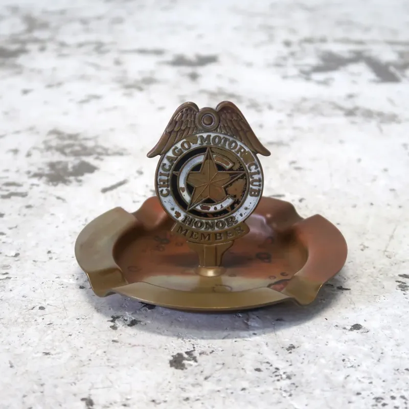 CHICAGO MOTOR CLUB ビンテージ 灰皿 真鍮