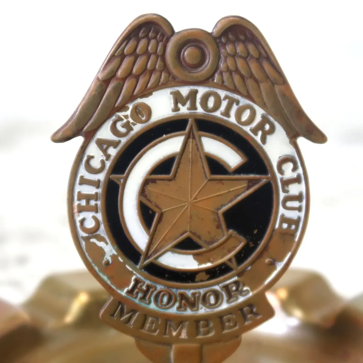 CHICAGO MOTOR CLUB ビンテージ 灰皿 真鍮