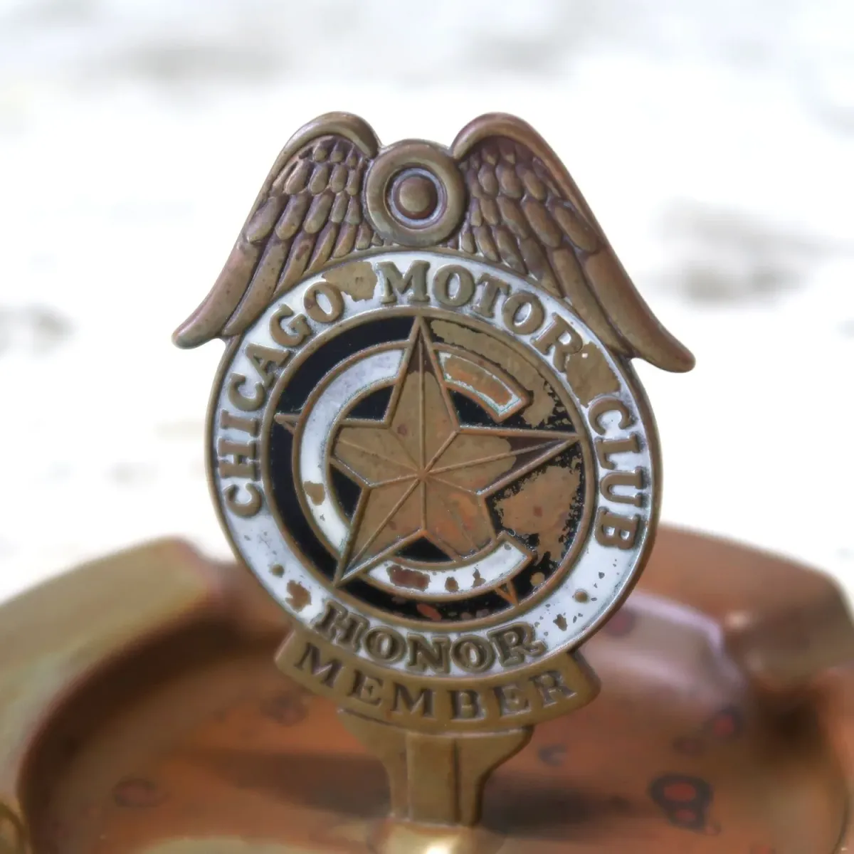 CHICAGO MOTOR CLUB ビンテージ 灰皿 真鍮