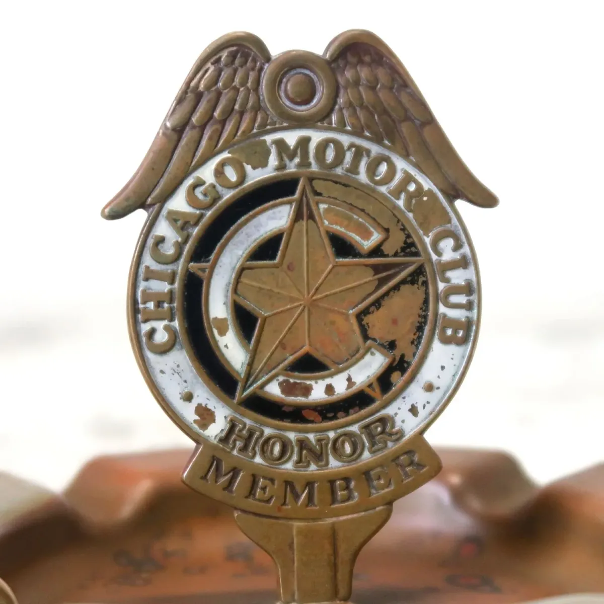 CHICAGO MOTOR CLUB ビンテージ 灰皿 真鍮