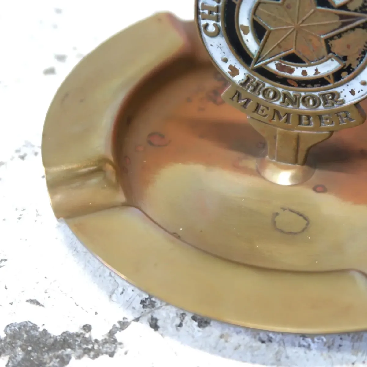 CHICAGO MOTOR CLUB ビンテージ 灰皿 真鍮