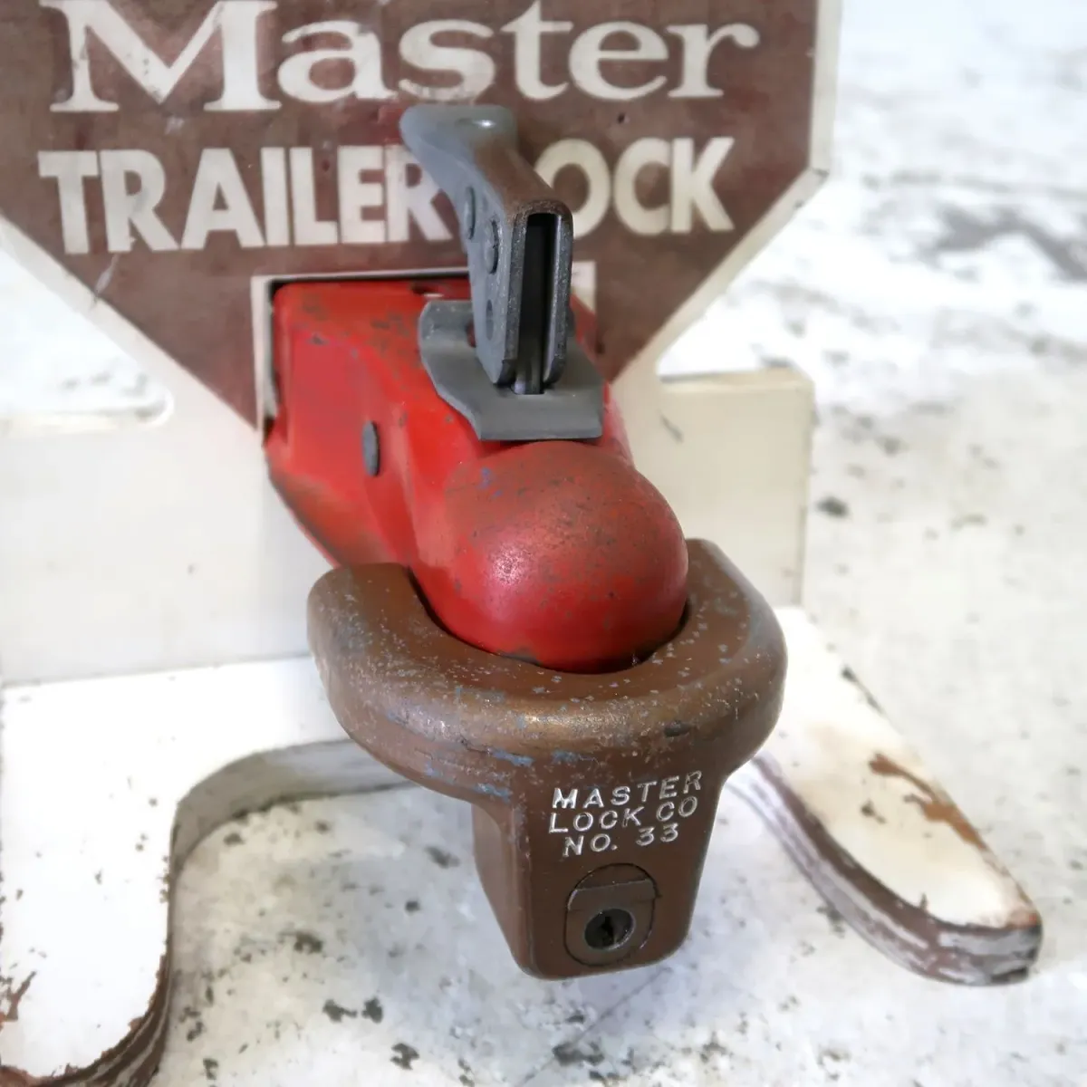 MASTER LOCK CO. ビンテージ ストアディスプレイ トレーラーロック