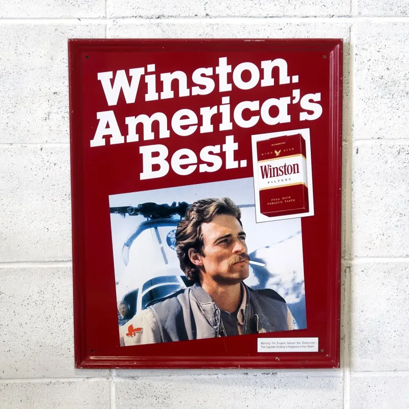 Winston ビンテージ メタルサイン