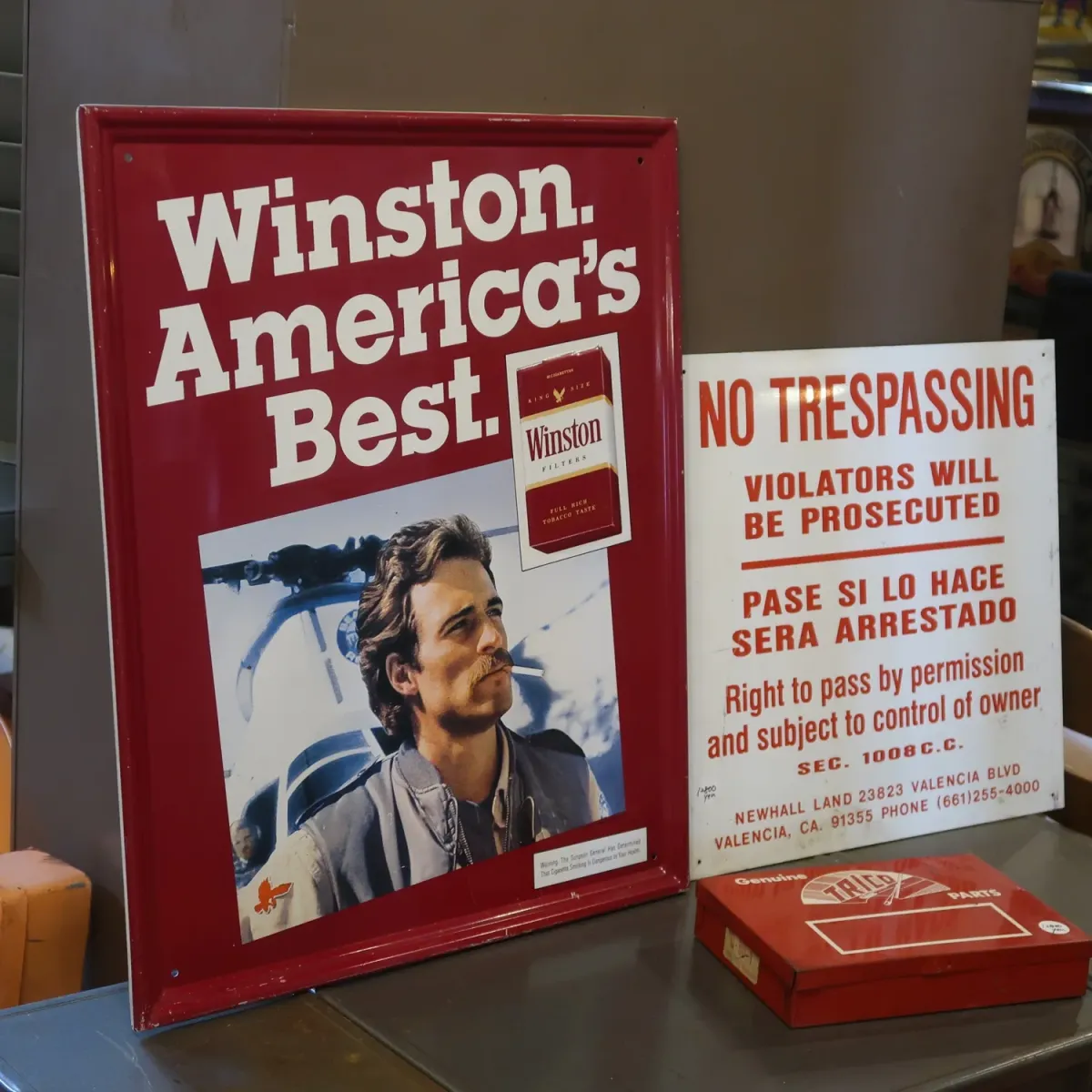 Winston ビンテージ メタルサイン