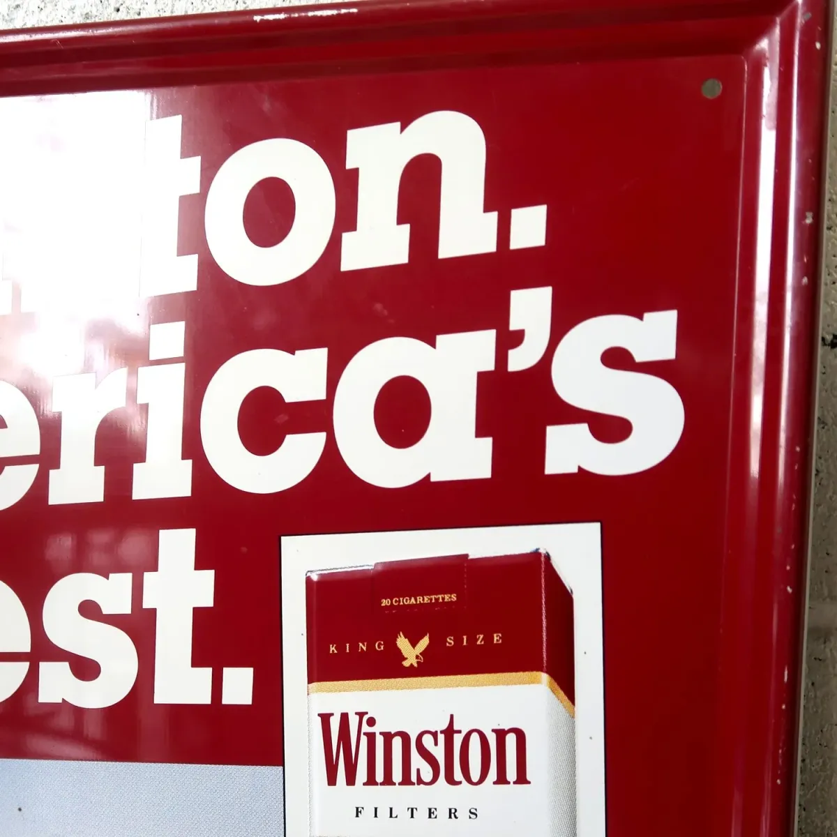 Winston ビンテージ メタルサイン