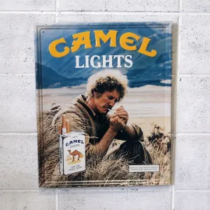 CAMEL LIGHTS ビンテージ メタルサイン