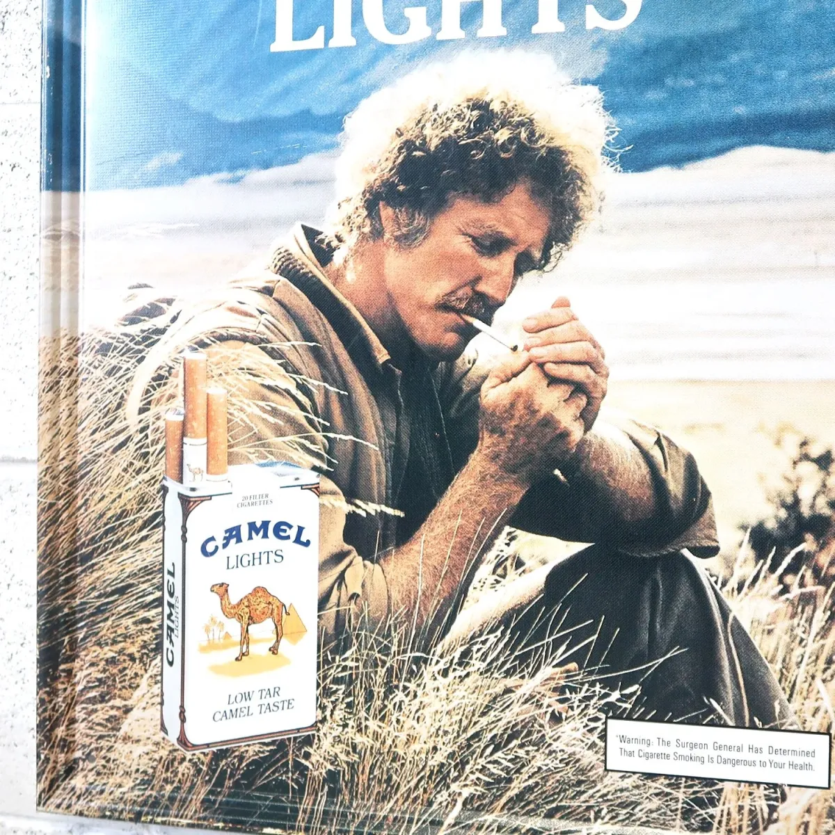 CAMEL LIGHTS ビンテージ メタルサイン