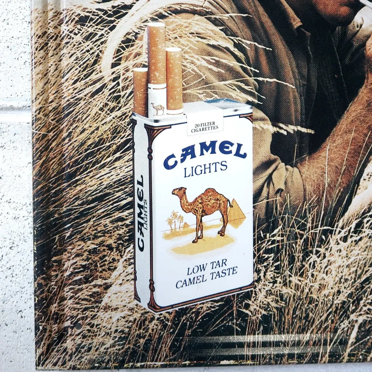CAMEL LIGHTS ビンテージ メタルサイン