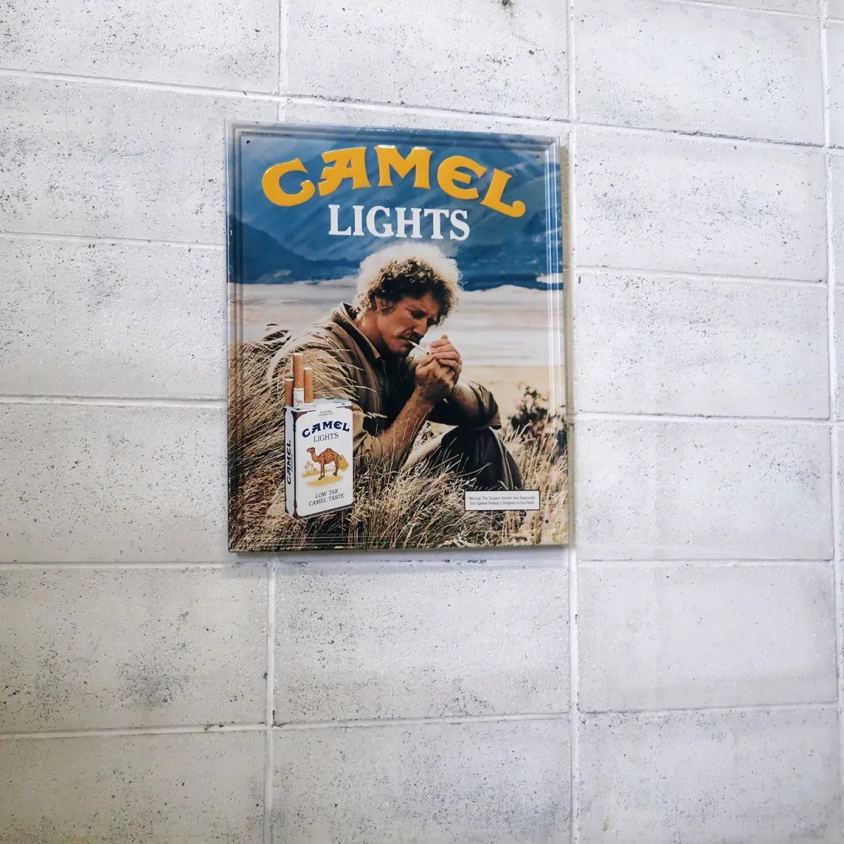 CAMEL LIGHTS ビンテージ メタルサイン