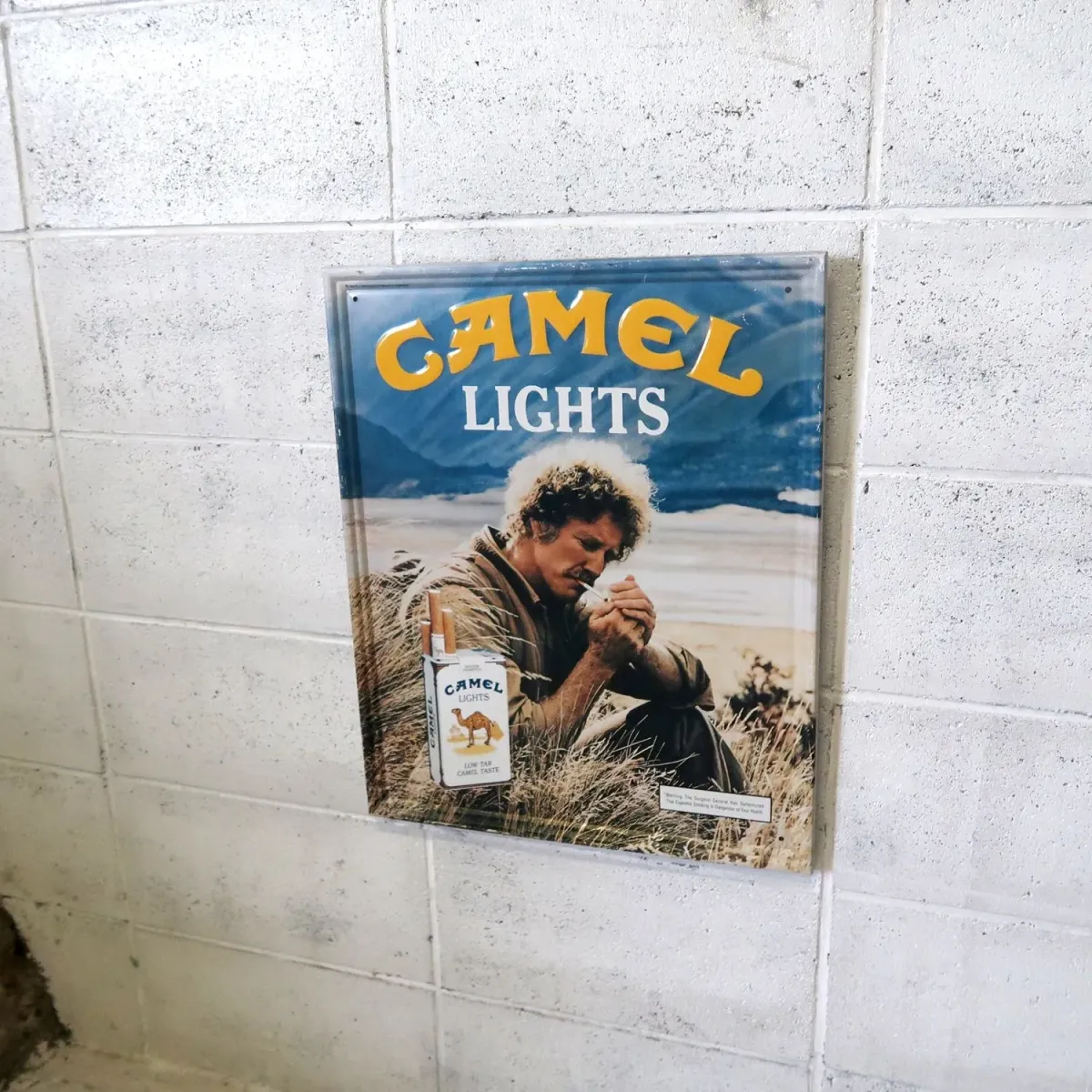 CAMEL LIGHTS ビンテージ メタルサイン