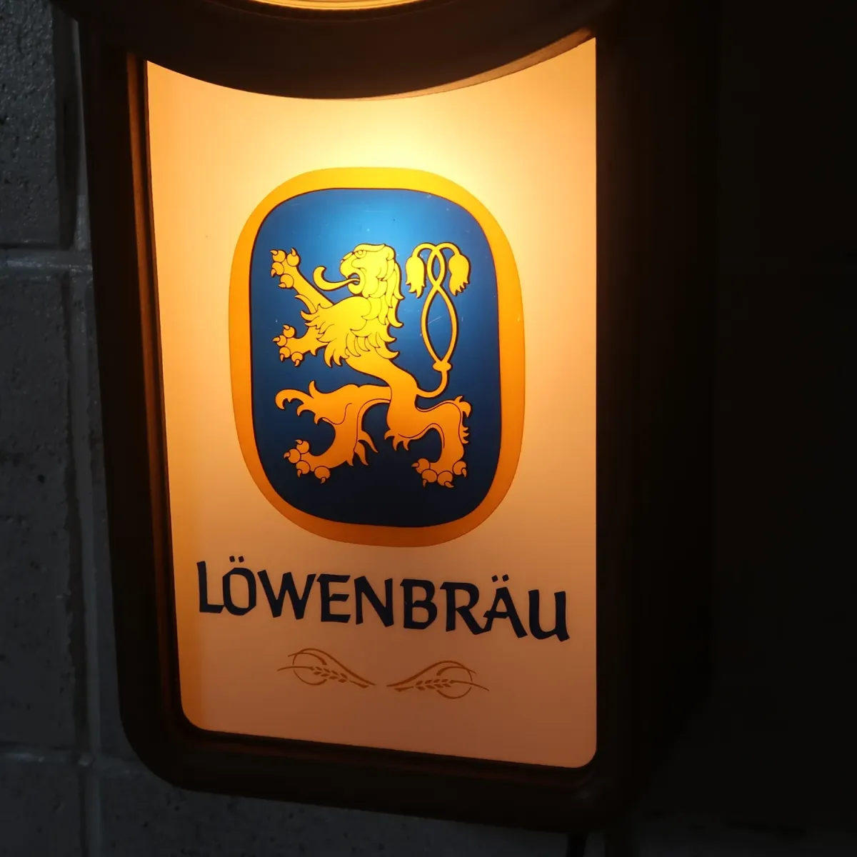 LOWENBRAU ビンテージ ライトクロック