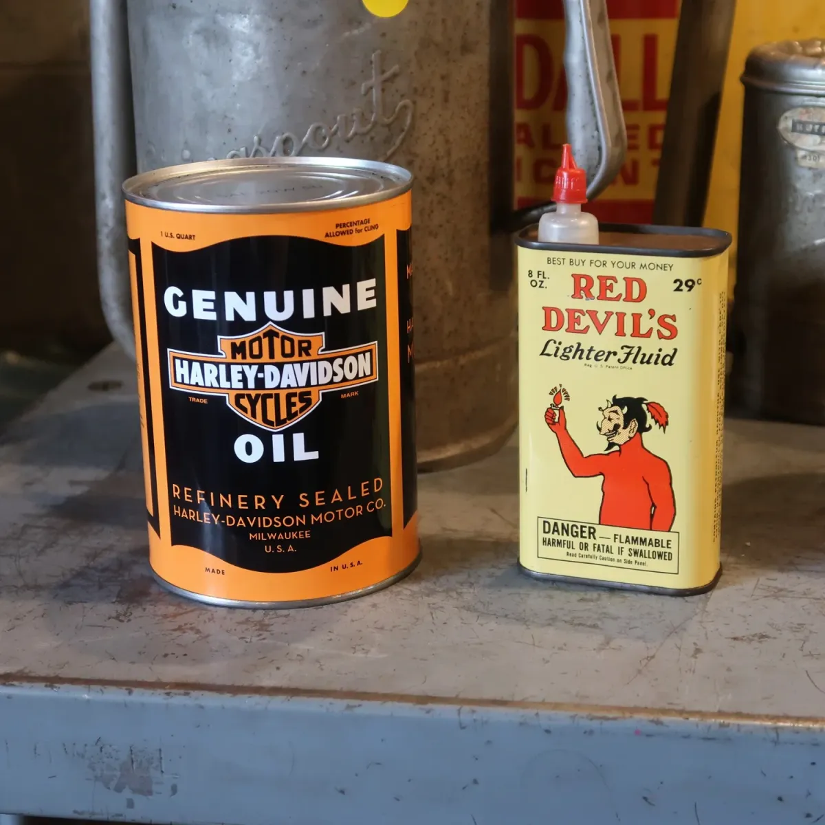 RED DEVIL'S ビンテージ オイル缶