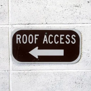 ROOF ACCESS メタルサイン